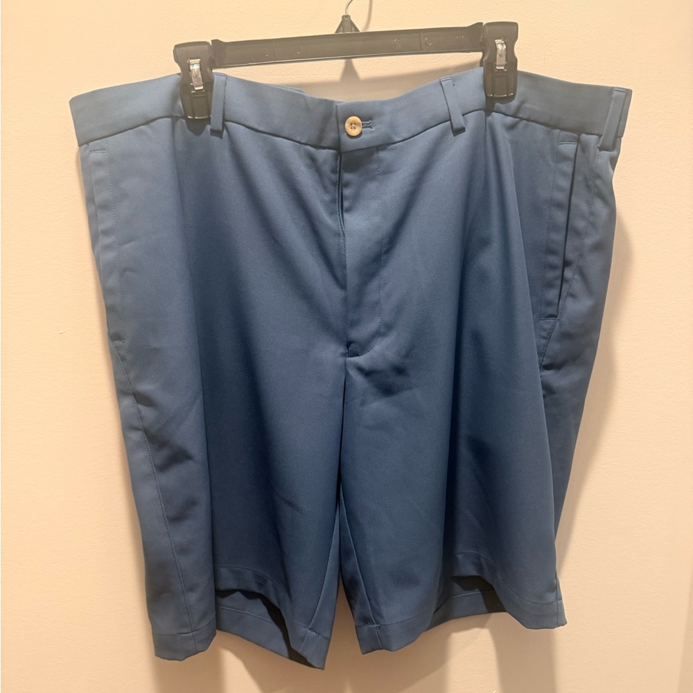 Peter Millar Blue Flat Front Shorts